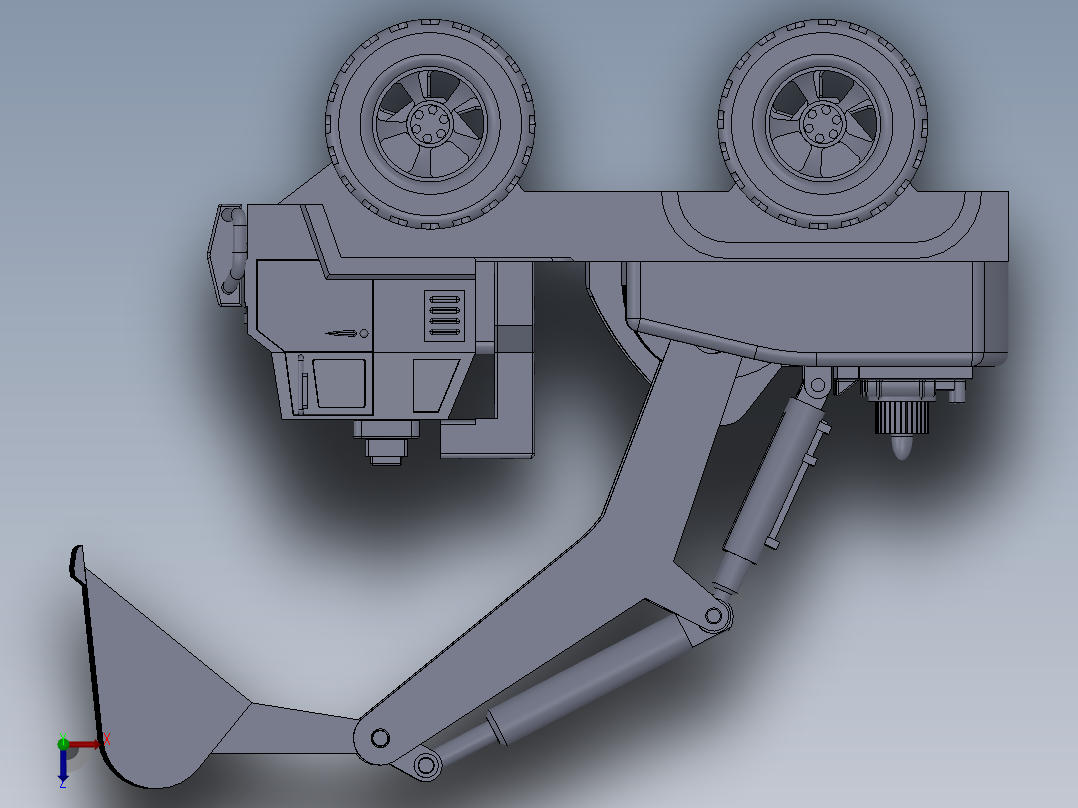 挖掘机 (1)俯视图