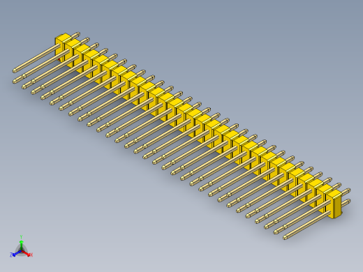 彩色公头100mil（2.54mm）系列-DS1021_yellow_2x30p_100mil_Type5_rev1.0