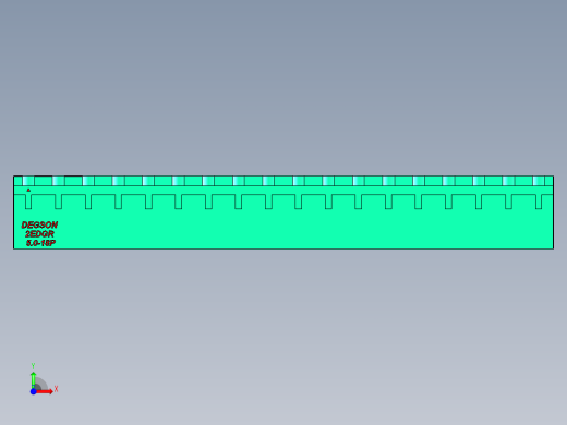 DEGSON 2EDG 系列 5.0mm 可插拔接线端子组-2EDGR-5.0-18P-14-00AH前视缩略图