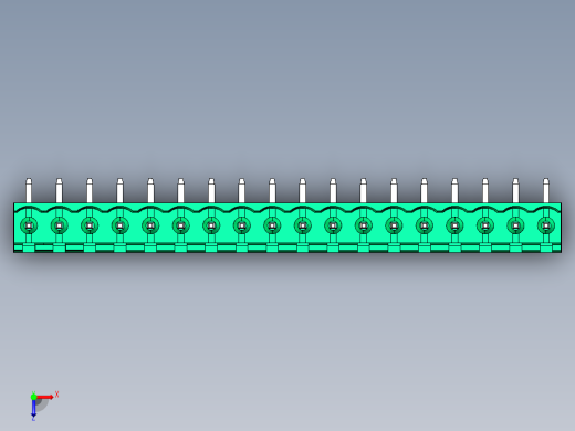 DEGSON 2EDG 系列 5.0mm 可插拔接线端子组-2EDGR-5.0-18P-14-00AH俯视缩略图