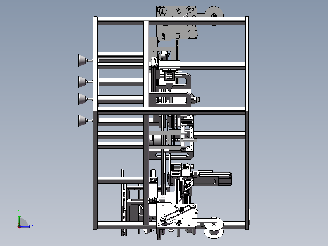 正反面高精度热熔膜贴合(STEP)左视图