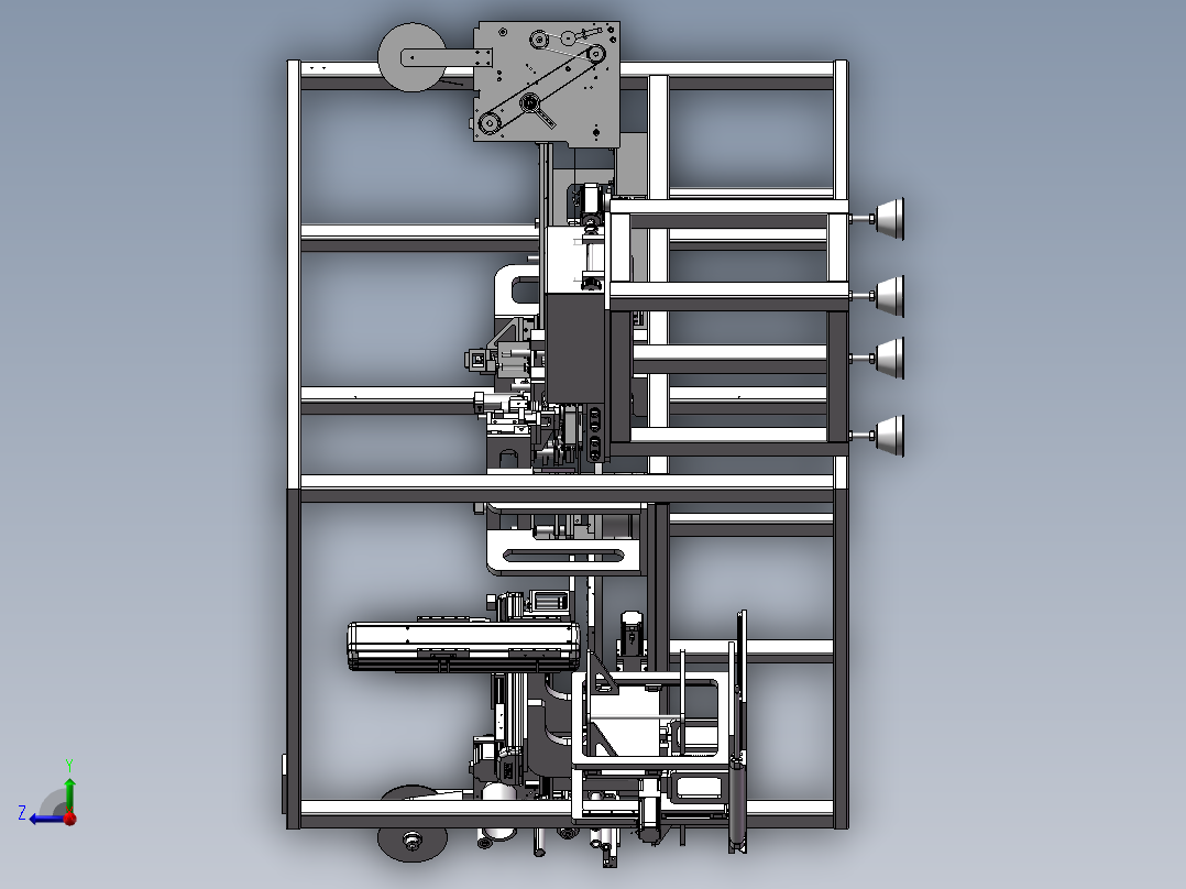 正反面高精度热熔膜贴合(STEP)右视图