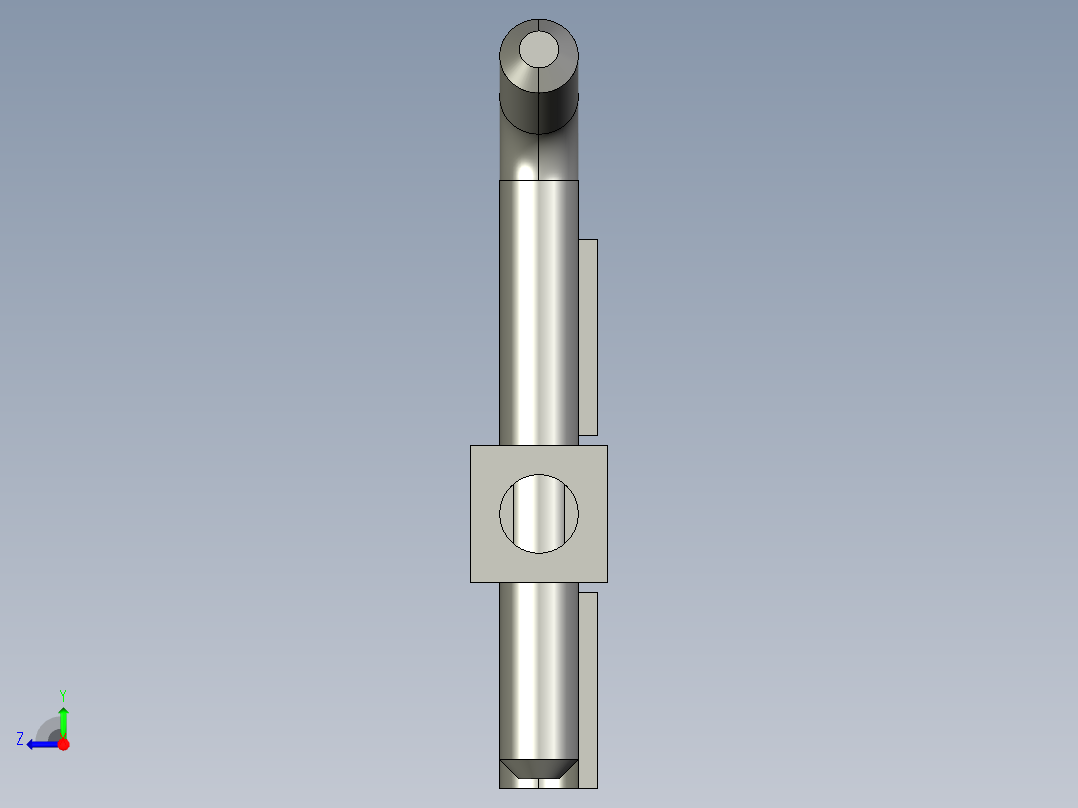 梢型鉸鏈PLH568-3D多系列多零件图纸模型右视图