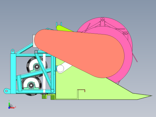 割草压扁机sw三维图==1033014==200前视缩略图