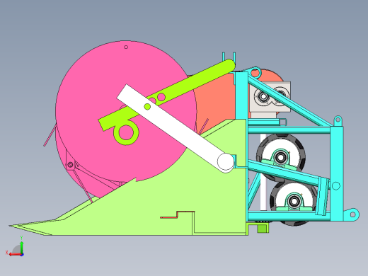 割草压扁机sw三维图==1033014==200后视缩略图