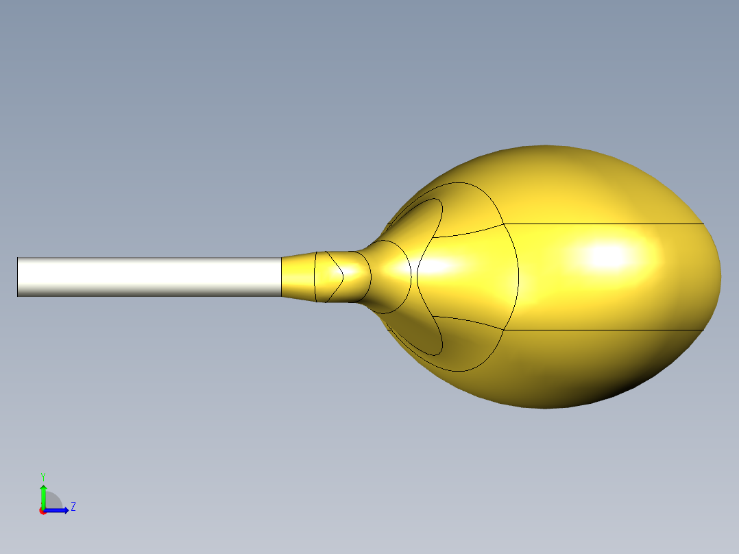 无源元件封装-CAP_DISC_4x3_YL-LM左视图