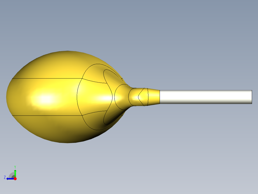 无源元件封装-CAP_DISC_4x3_YL-LM右视图