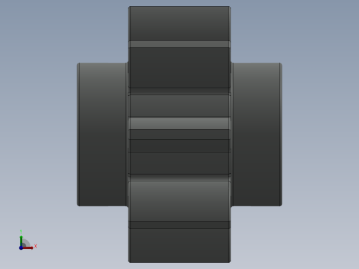 3647 - 364702 OldGray Technic Gear 8 Tooth.SLDPRT前视缩略图