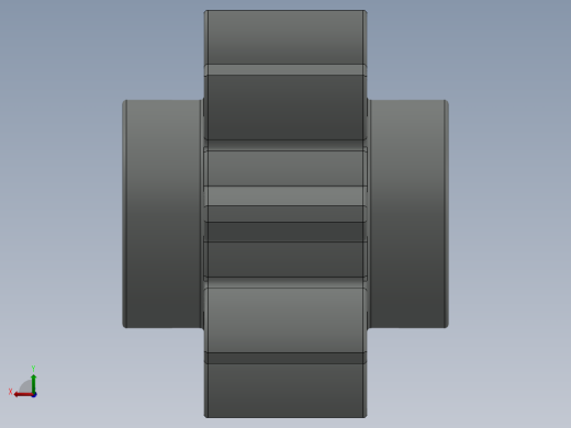 3647 - 364702 OldGray Technic Gear 8 Tooth.SLDPRT后视缩略图