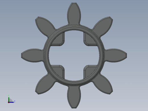 3647 - 364702 OldGray Technic Gear 8 Tooth.SLDPRT左视缩略图