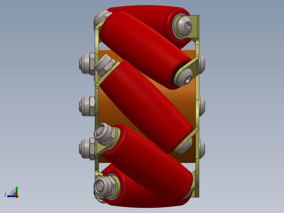 麦克纳姆轮右视图