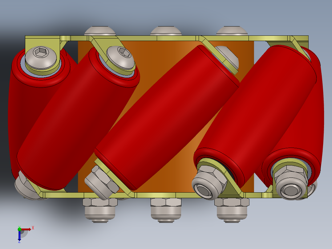 麦克纳姆轮俯视图