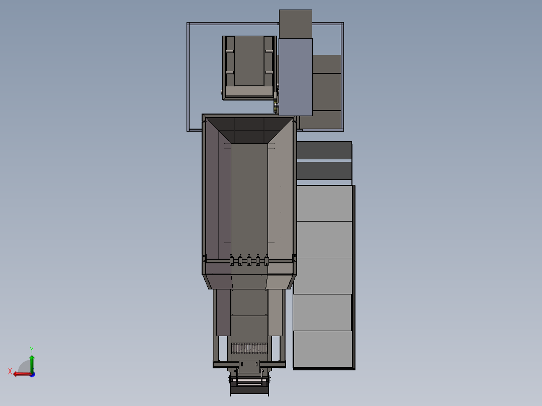 振动加载器后视图