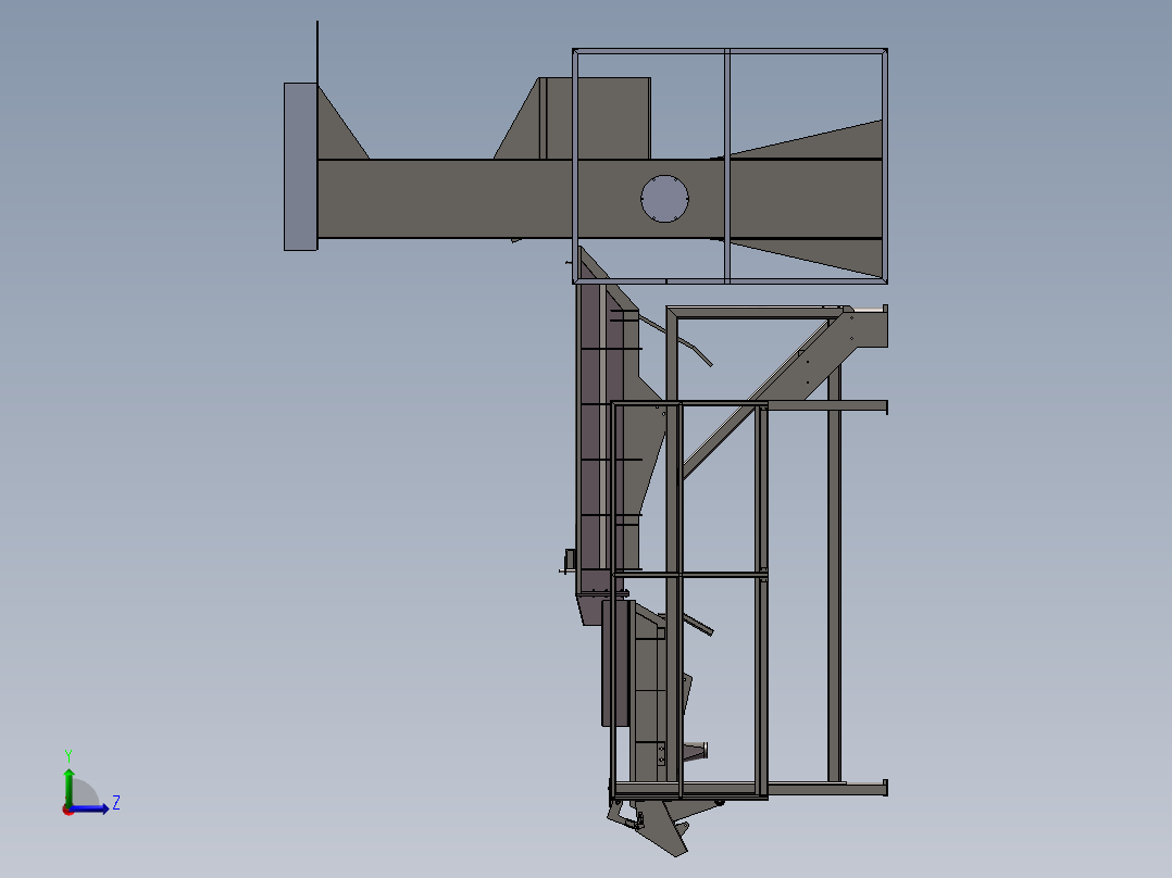 振动加载器左视图
