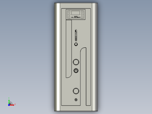 液质联用氮气发生器机箱模型前视缩略图