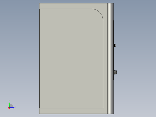 液质联用氮气发生器机箱模型左视缩略图