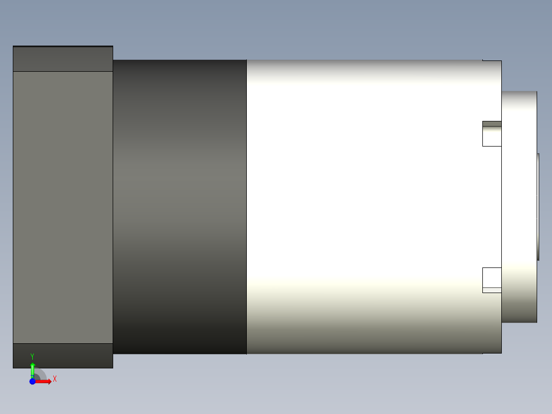 直齿孔PLE160-L2 42-114.3-200-M12.stp前视图