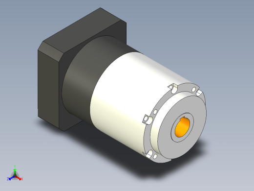直齿孔PLE160-L2 42-114.3-200-M12.stp正等轴测缩略图