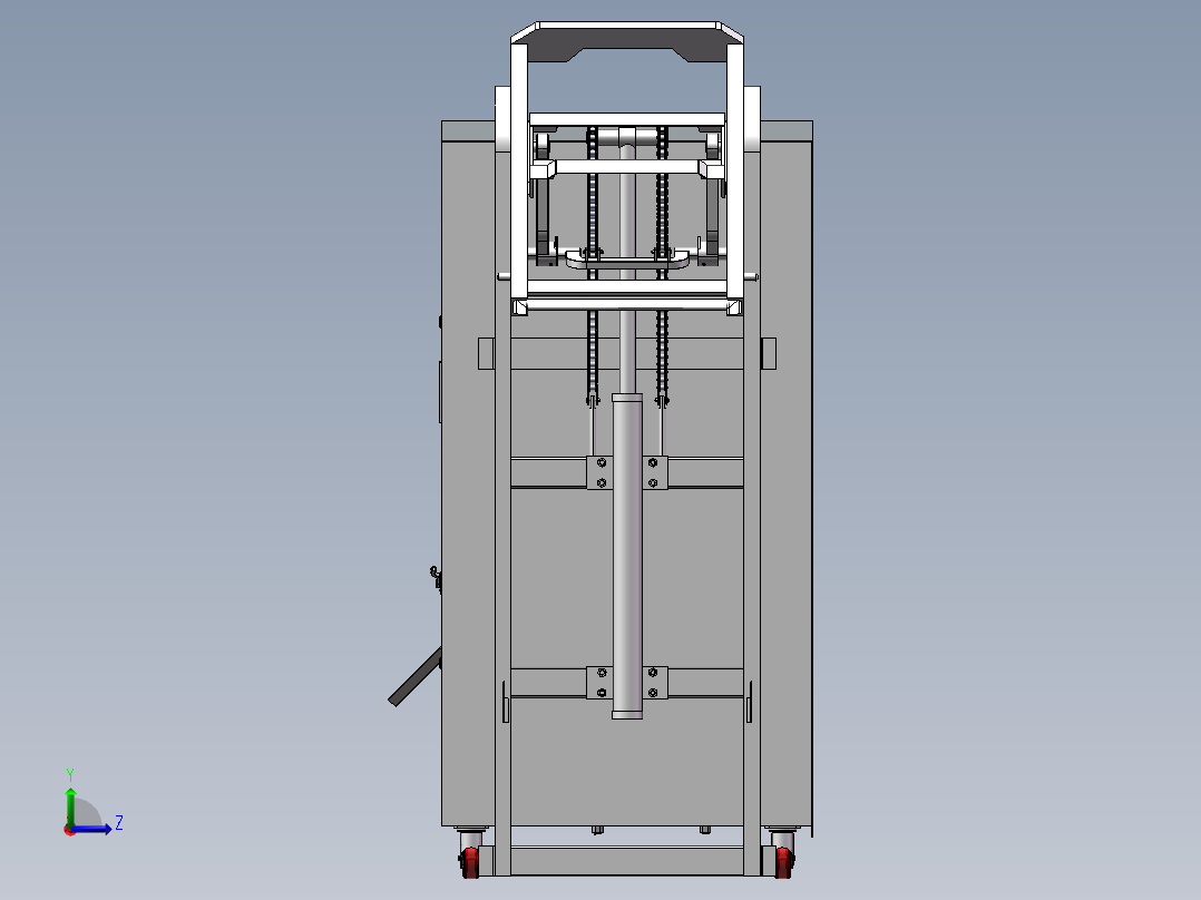 垃圾处理一体机左视图