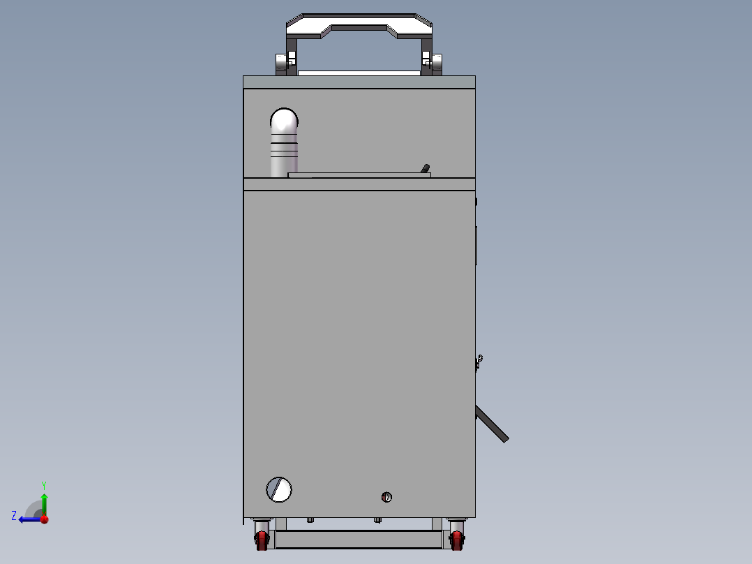 垃圾处理一体机右视图