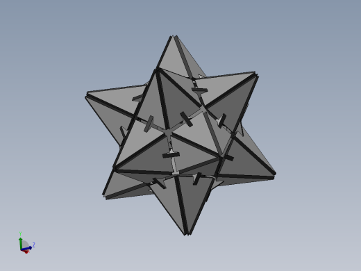 激光下料拼图星型十二面体