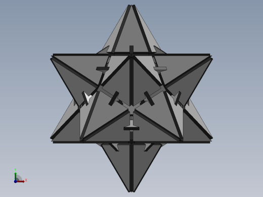 激光下料拼图星型十二面体前视缩略图