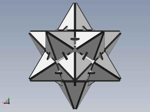 激光下料拼图星型十二面体后视缩略图