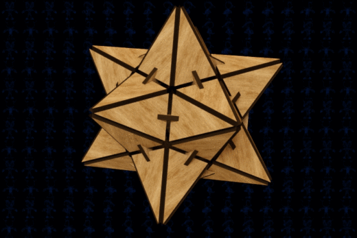 激光下料拼图星型十二面体缩略图