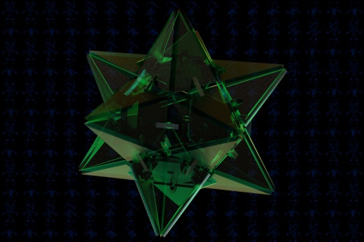 激光下料拼图星型十二面体缩略图