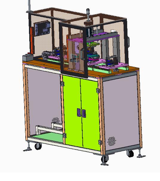 三工位切料根设备 3D模型