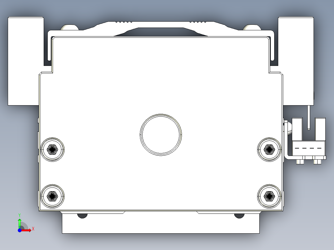 TPA-KNR-100E-2020C-L1050A1-M-P75-N3线性模块铝制底座前视图