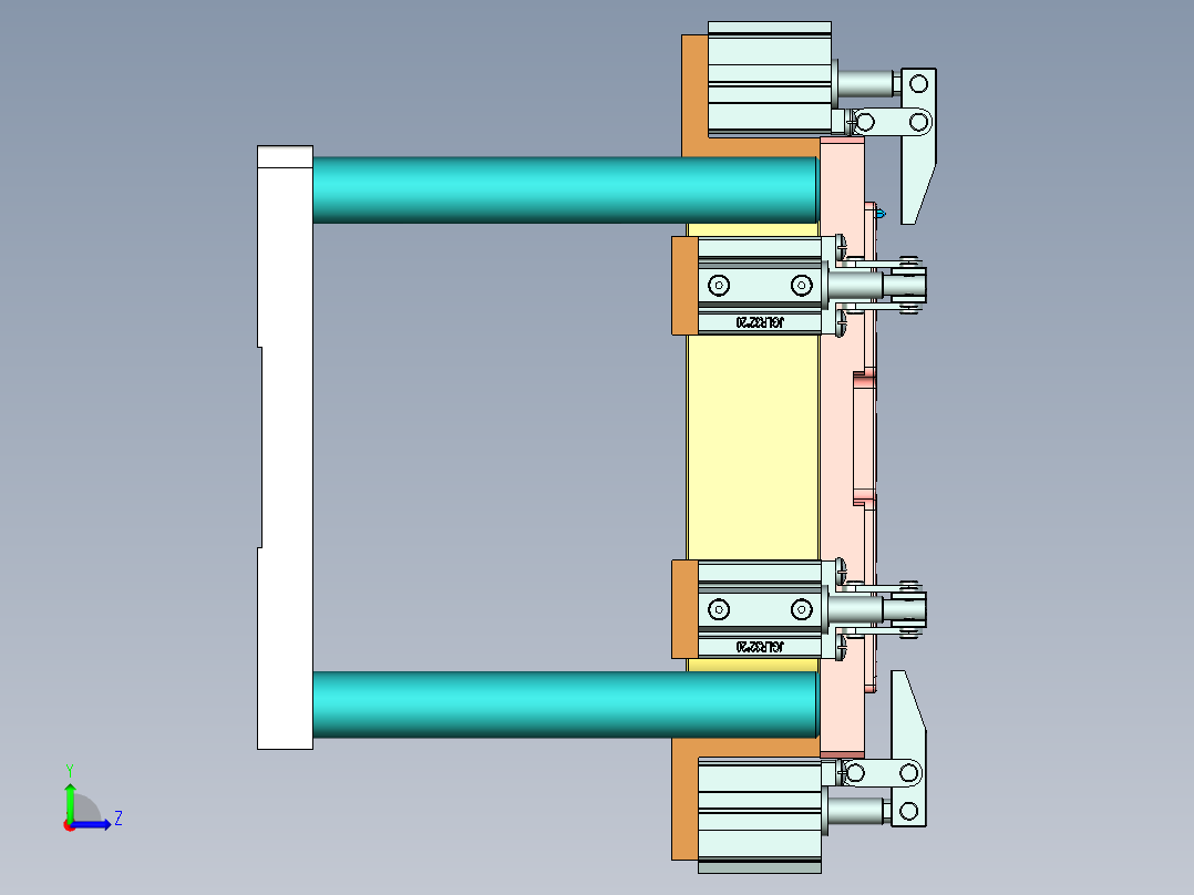 EDC30-A-笔记本CNC工装夹具三维模型CNC1-190128左视图