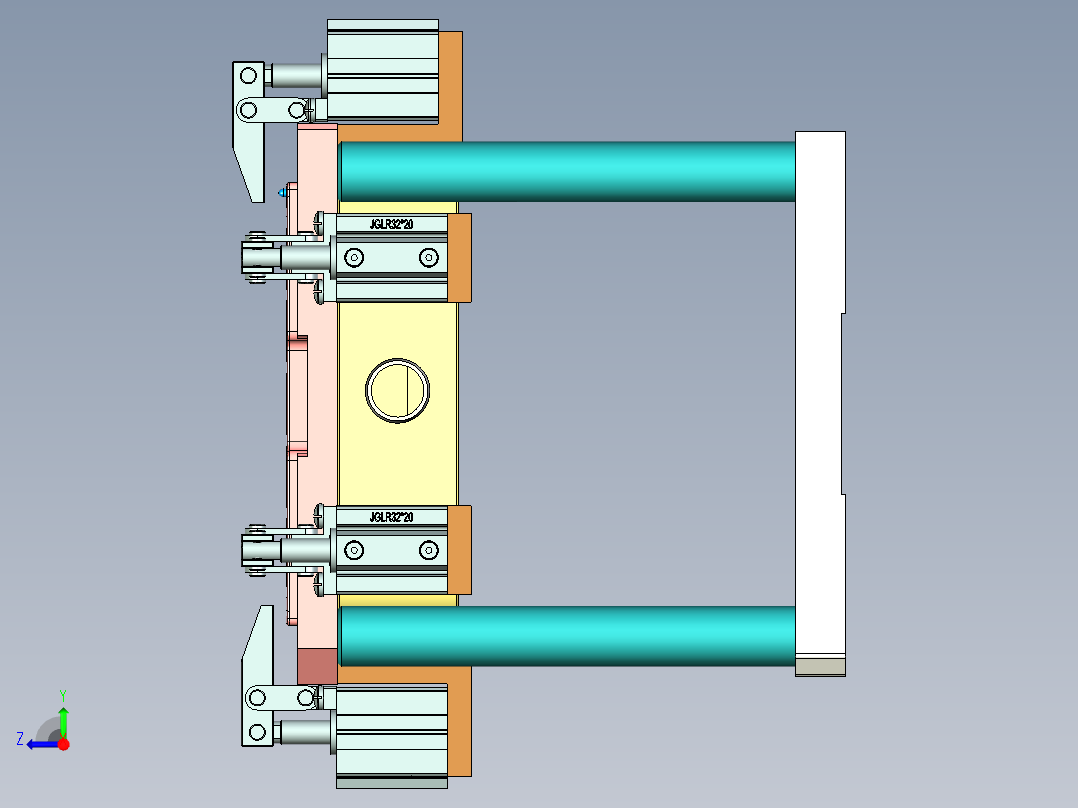 EDC30-A-笔记本CNC工装夹具三维模型CNC1-190128右视图