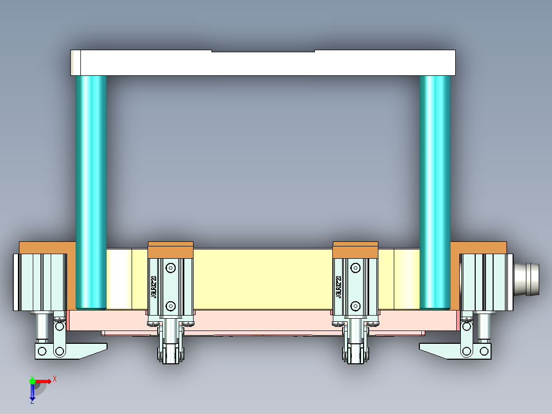EDC30-A-笔记本CNC工装夹具三维模型CNC1-190128俯视图