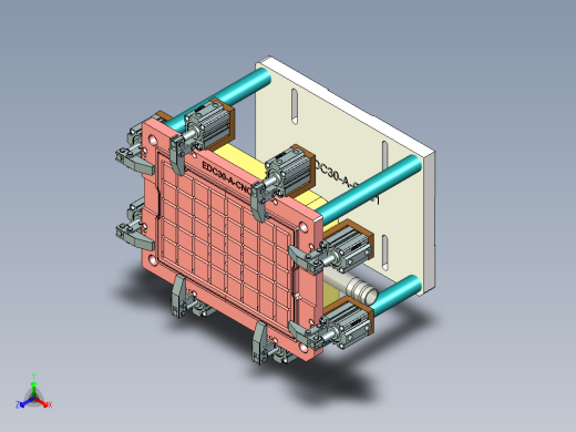 EDC30-A-笔记本CNC工装夹具三维模型CNC1-190128正等轴测缩略图