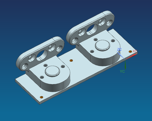 小型不锈钢铰链支架开粗CNC治具模型