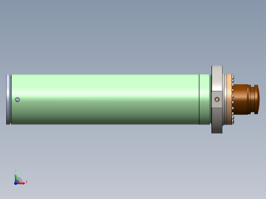 A0002829-焊接型液压缸 250x180x983 毫米前视缩略图