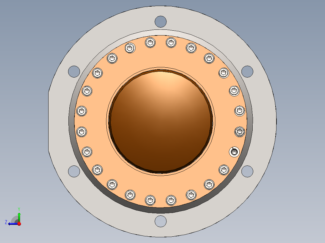 A0002829-焊接型液压缸 250x180x983 毫米右视图