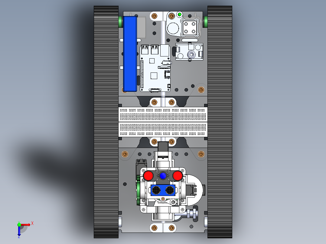 AGV小车、AGV(168)俯视图