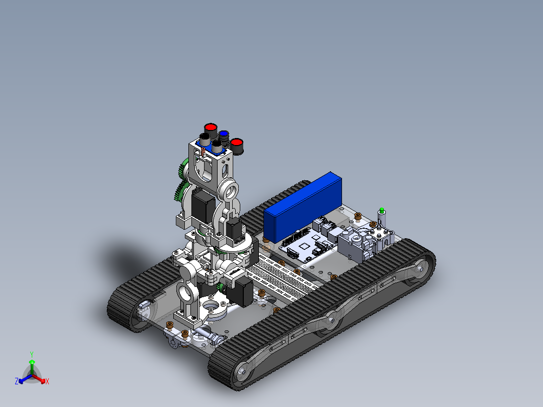 AGV小车、AGV(168)正等轴测图