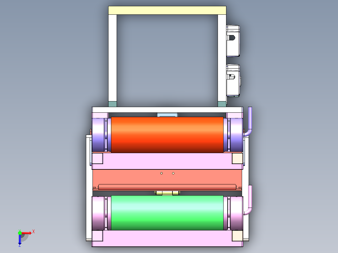 OK-NG双层下料皮带线俯视图