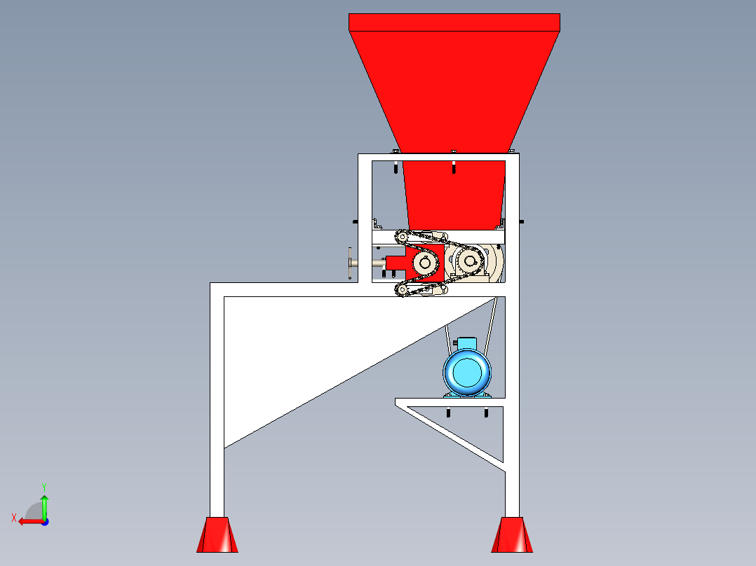 B3004217-压榨橄榄机橄榄破碎机后视图