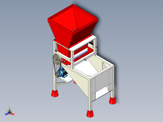 B3004217-压榨橄榄机橄榄破碎机正等轴测缩略图