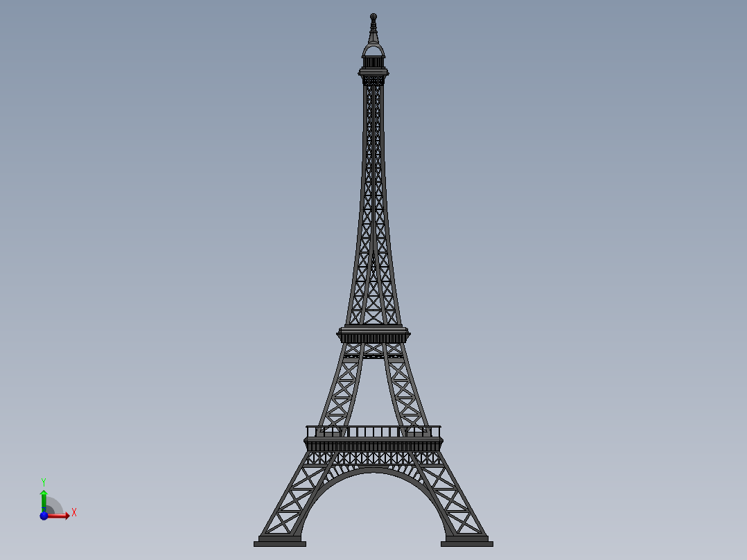 埃菲尔铁塔(2)前视图