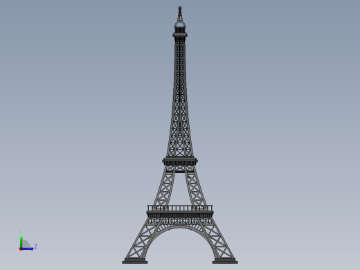 埃菲尔铁塔(2)左视缩略图