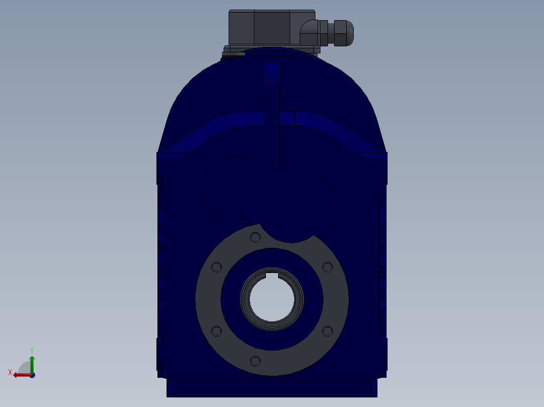 减速器PM P71 B5后视图