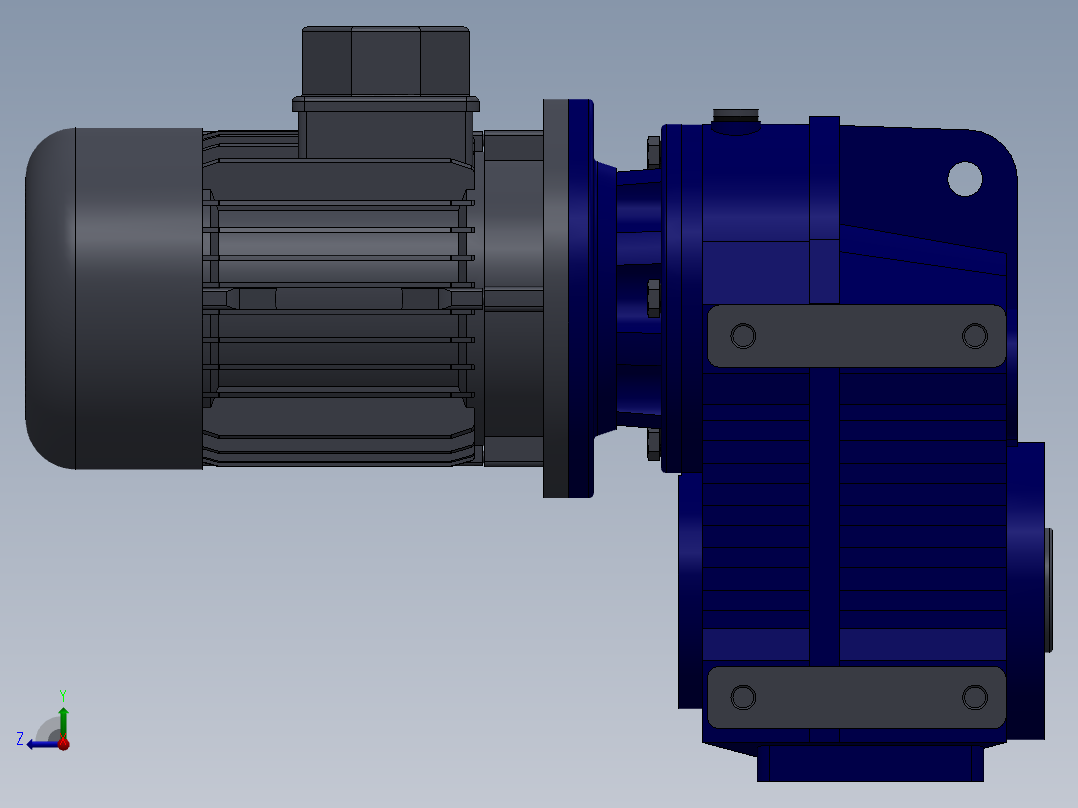 减速器PM P71 B5右视图