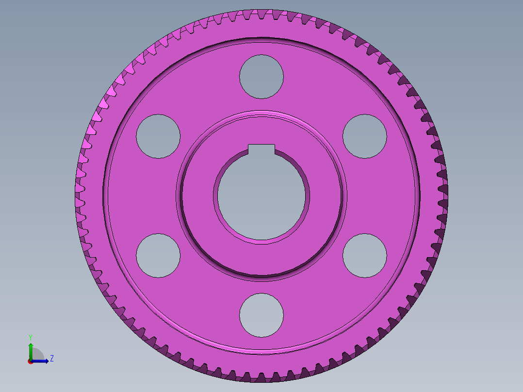 两级齿轮减速齿轮箱左视图