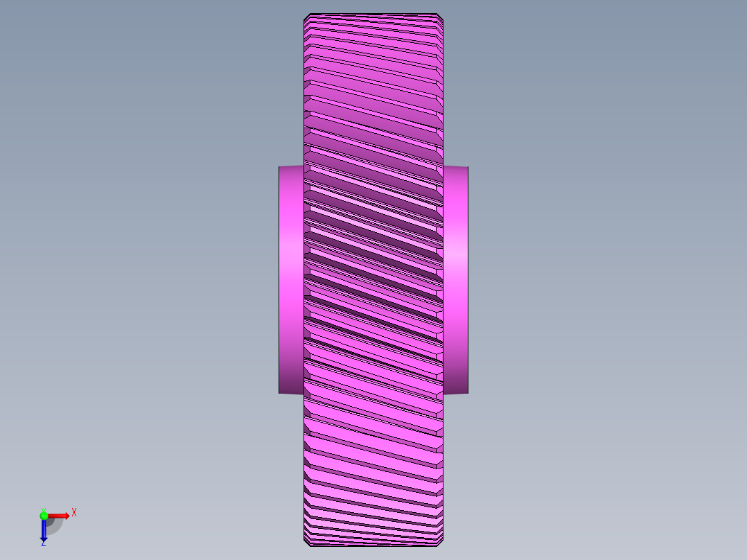 两级齿轮减速齿轮箱俯视图