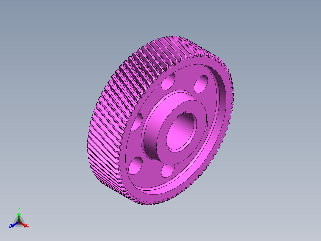 两级齿轮减速齿轮箱正等轴测图